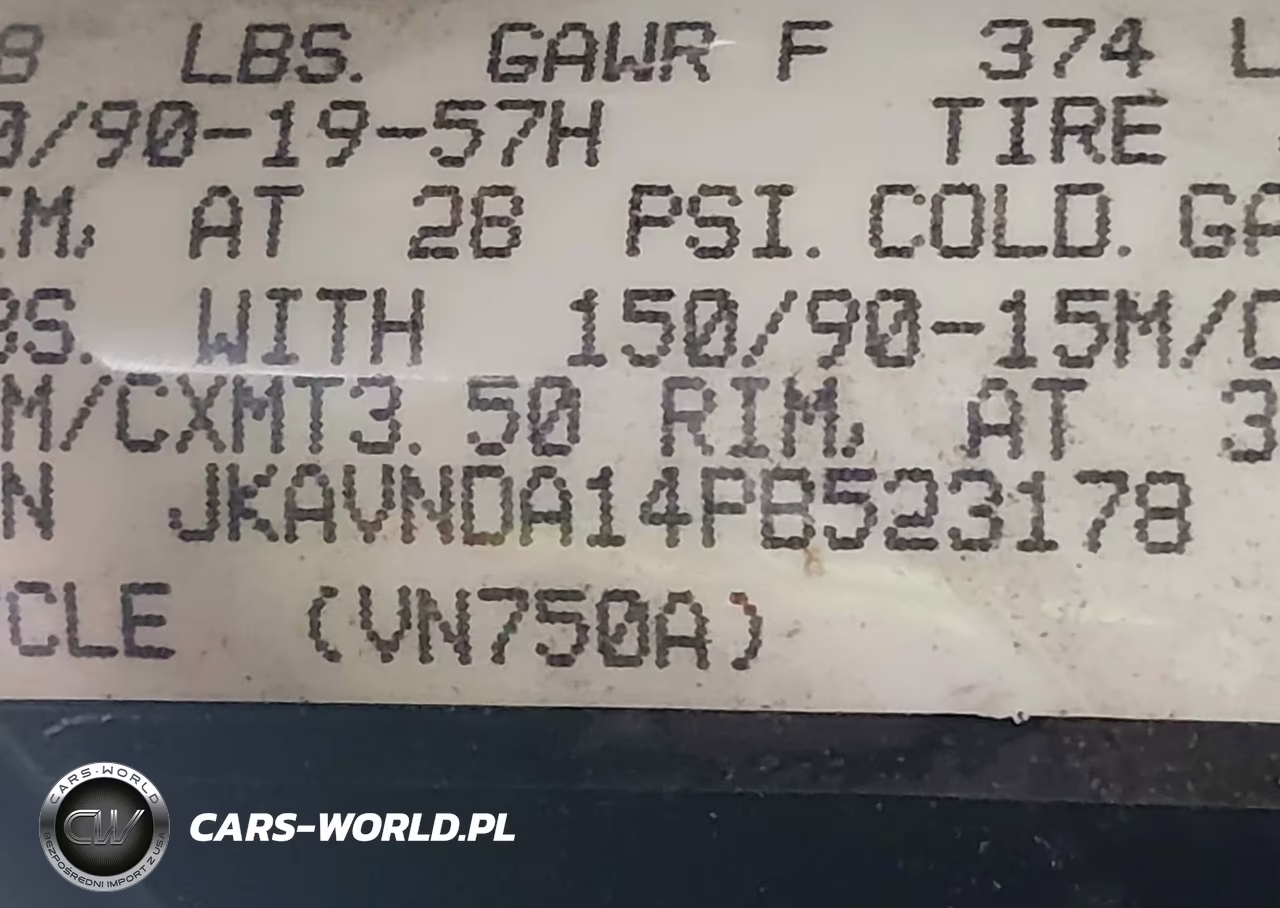 1993 Kawasaki Vn750 VIN:JKAVNDA14PB523178 - 10