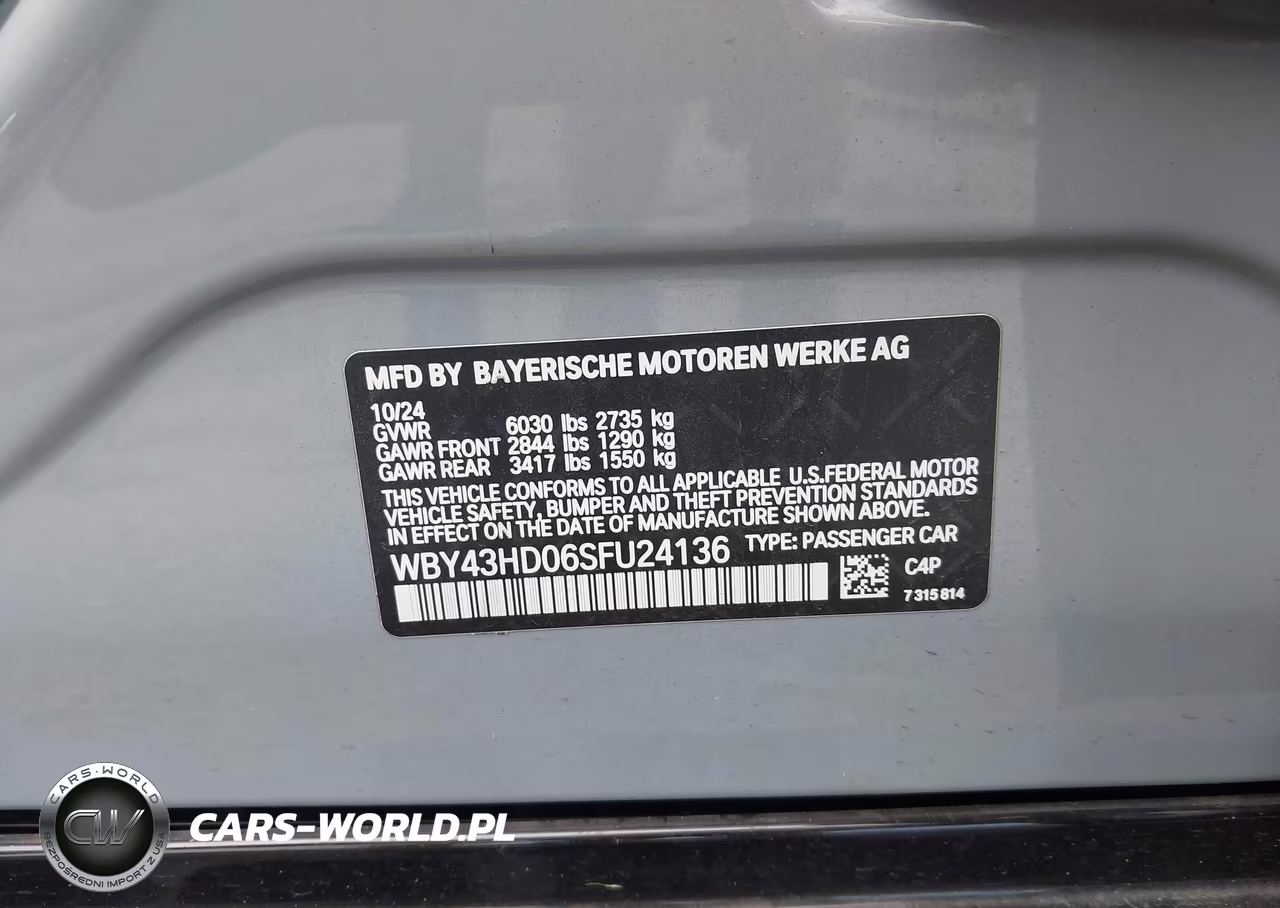 2025 BMW I4 Gran Coupe xDrive40 VIN:WBY43HD06SFU24136 - 9