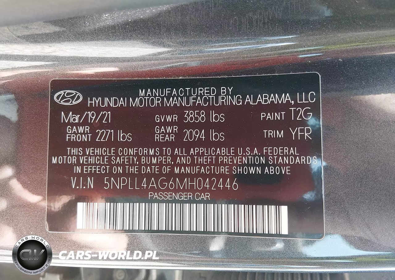 2021 Hyundai Elantra Se VIN:5NPLL4AG6MH042446 - 9