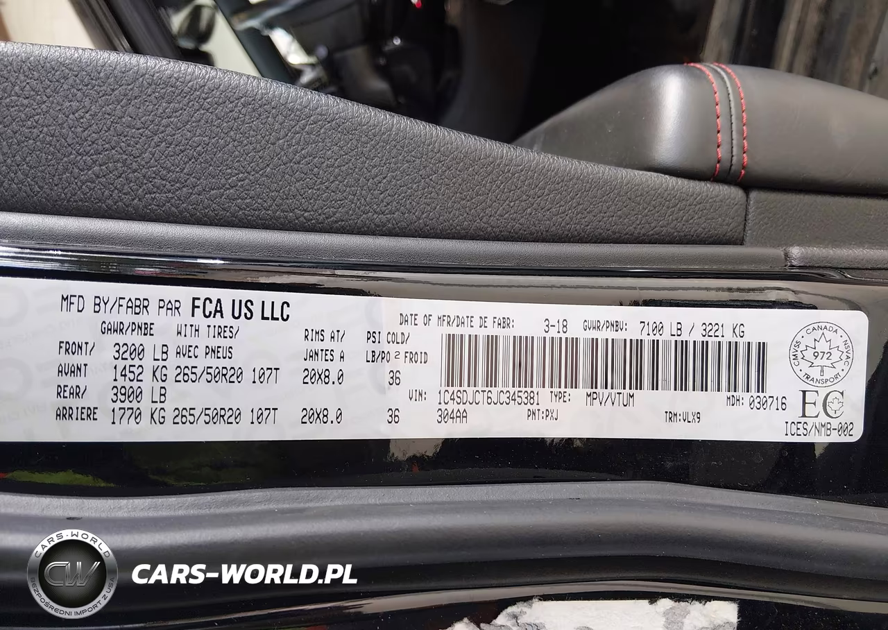 2018 Dodge Durango R-T VIN:1C4SDJCT6JC345381 - 9