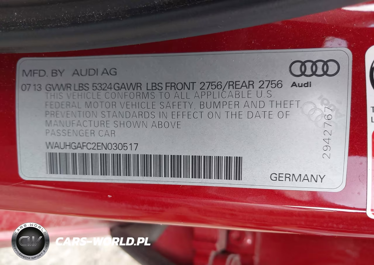 2014 Audi A6 Prestige VIN:WAUHGAFC2EN030517 - 9
