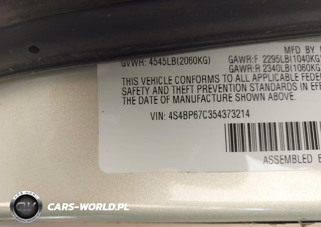 2005 Subaru Outback 2.5Xt Limited VIN:4S4BP67C354373214 - 9