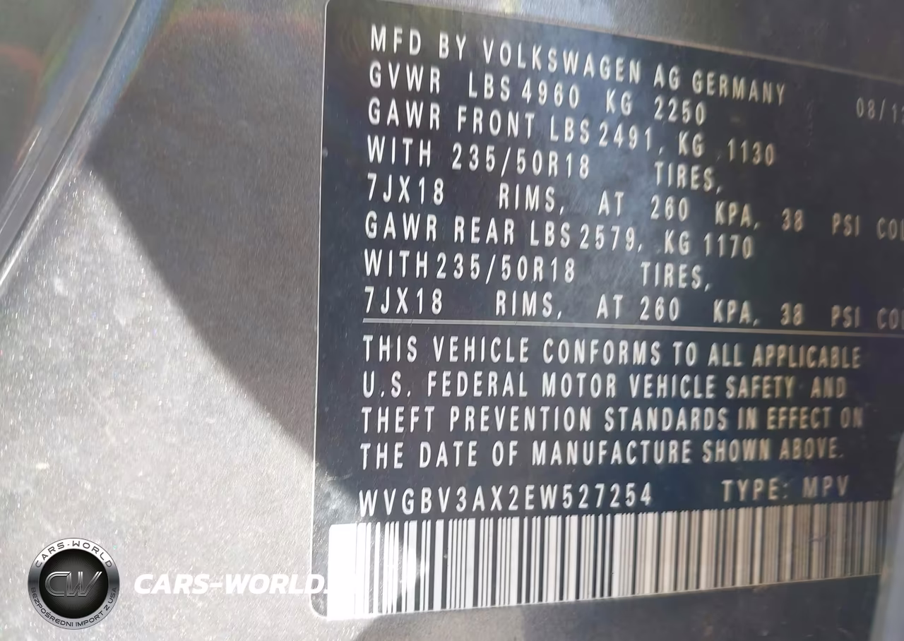 2014 Volkswagen Tiguan Sel VIN:WVGBV3AX2EW527254 - 9