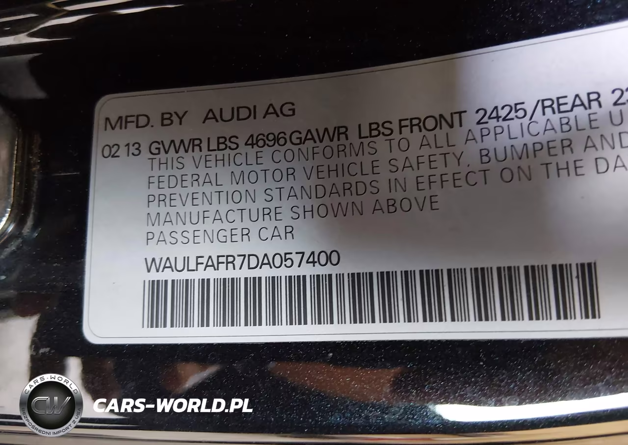 2013 Audi A5 2.0T Premium VIN:WAULFAFR7DA057400 - 9