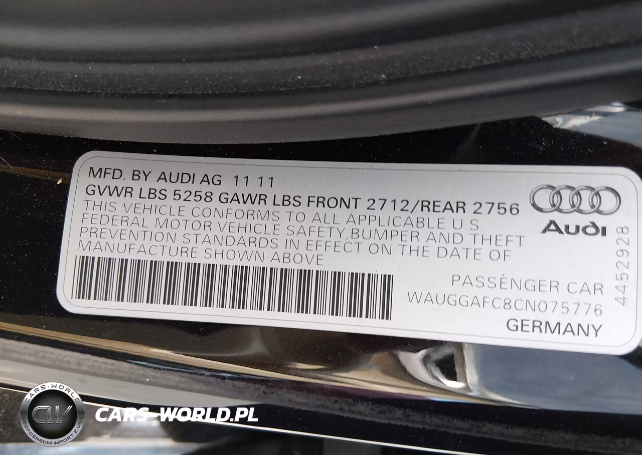 2012 Audi A6 3.0T Premium Plus VIN:WAUGGAFC8CN075776 - 9