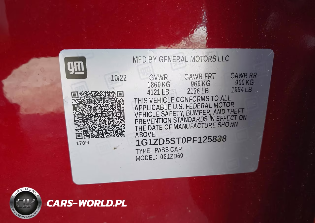 2023 Chevrolet Malibu Fwd 1Lt VIN:1G1ZD5ST0PF125838 - 9