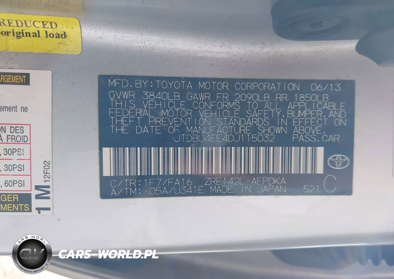2013 Toyota Corolla L VIN:JTDBU4EE4DJ115032 - 9