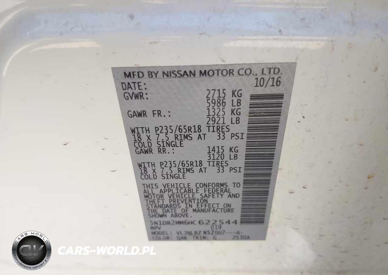 2017 Nissan Pathfinder S VIN:5N1DR2MM6HC622544 - 9
