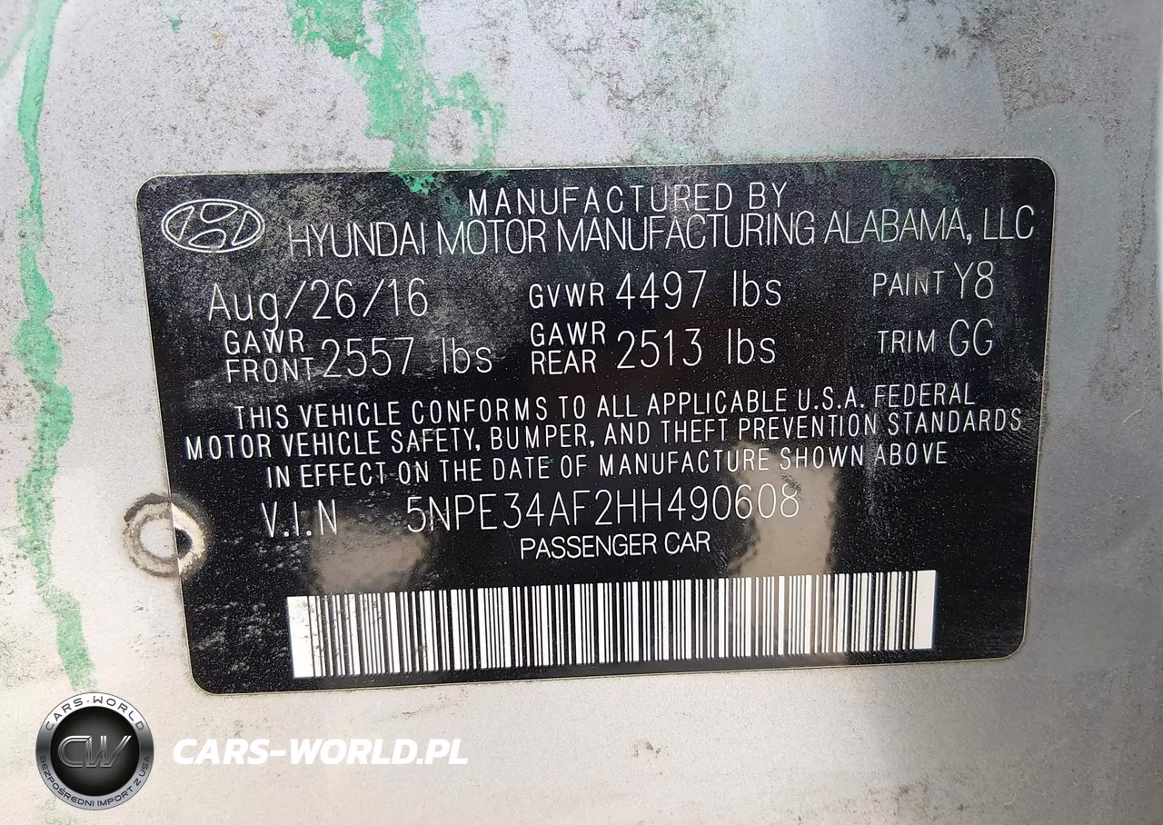 2017 Hyundai Sonata Limited VIN:5NPE34AF2HH490608 - 9