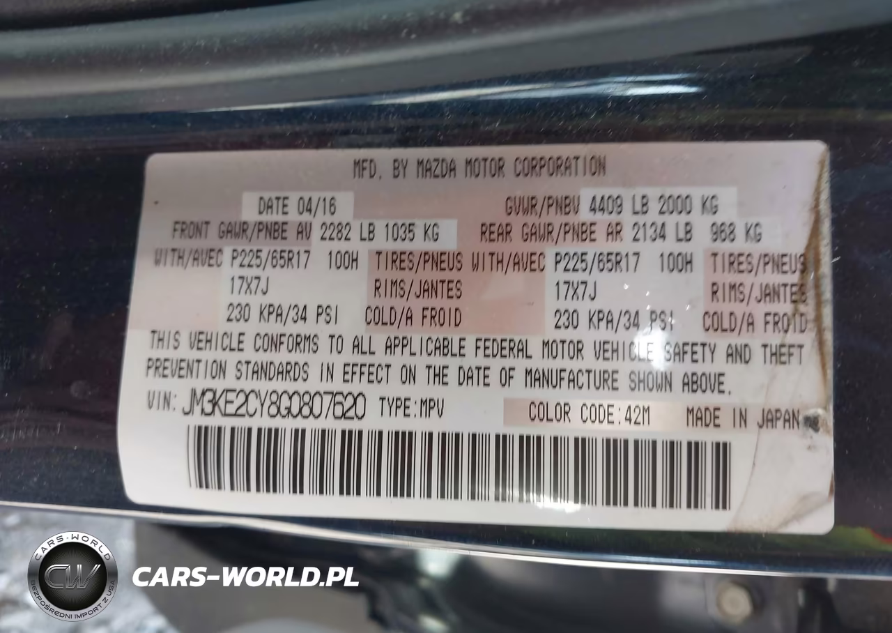2016 Mazda Cx-5 Touring VIN:JM3KE2CY8G0807620 - 9