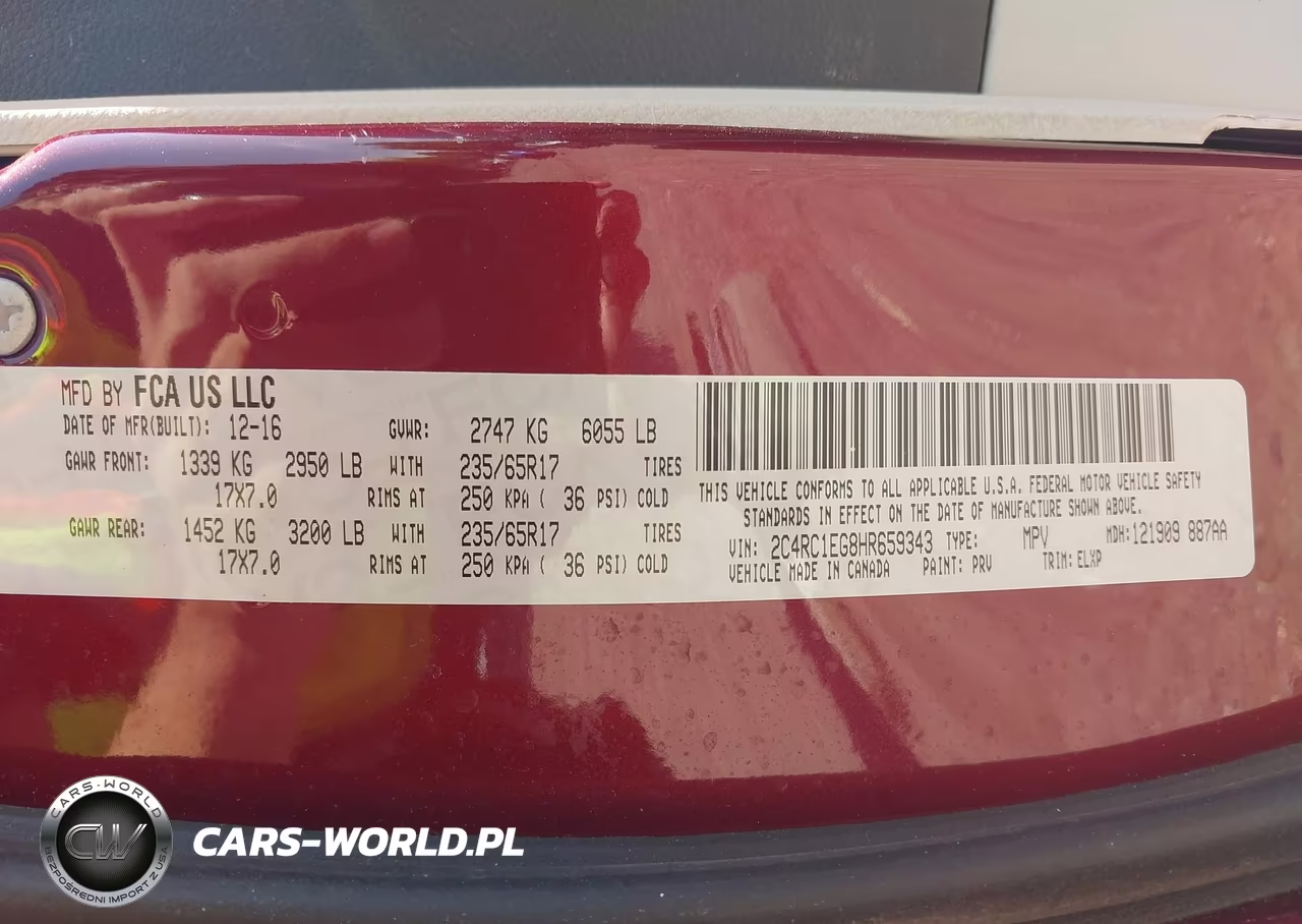 2017 Chrysler Pacifica Touring-L Plus VIN:2C4RC1EG8HR659343 - 9