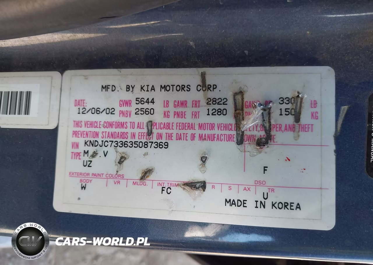 2003 Kia Sorento Ex-Lx VIN:KNDJC733635087369 - 9