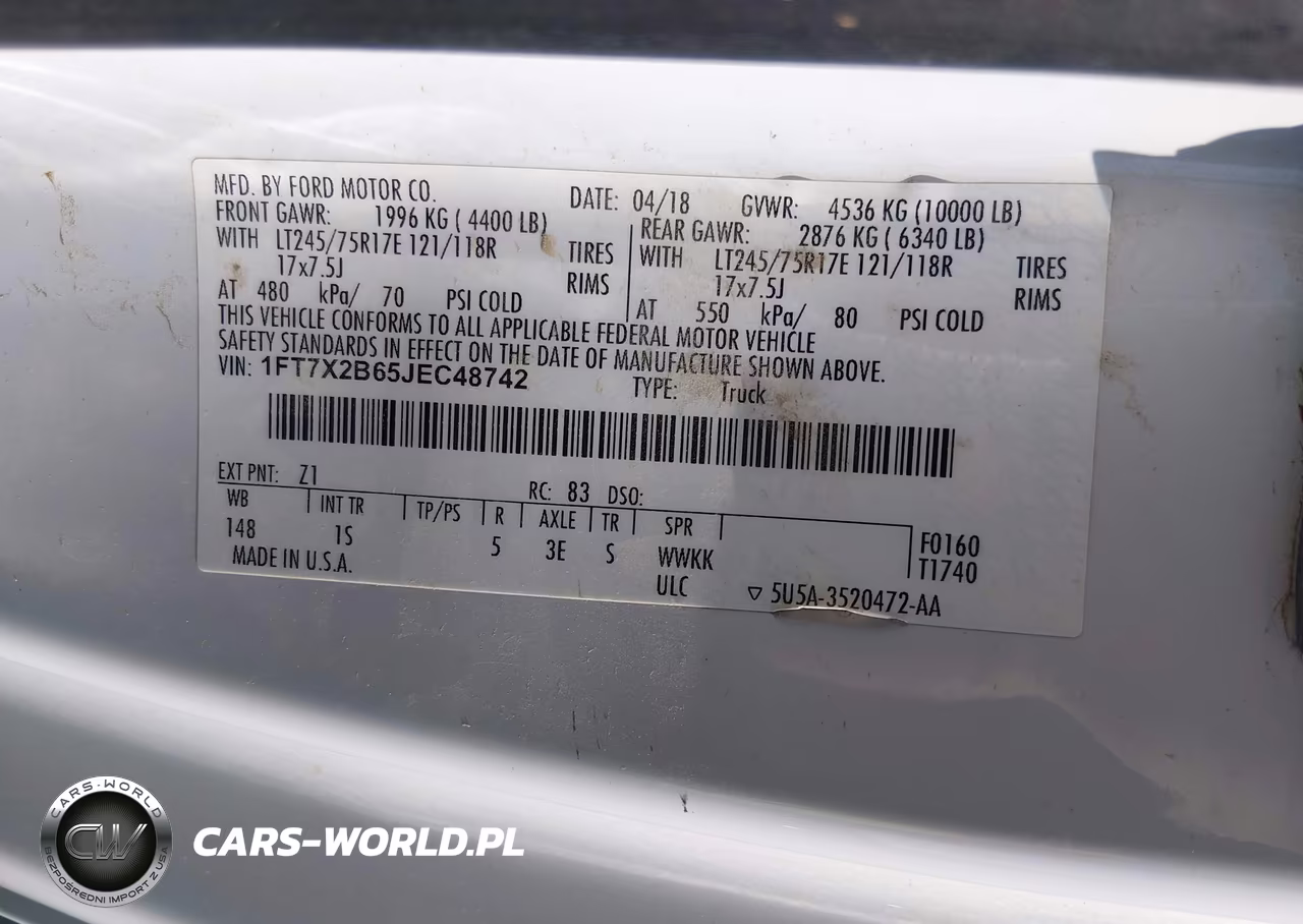 2018 Ford F-250 Lariat-Xl-Xlt VIN:1FT7X2B65JEC48742 - 9