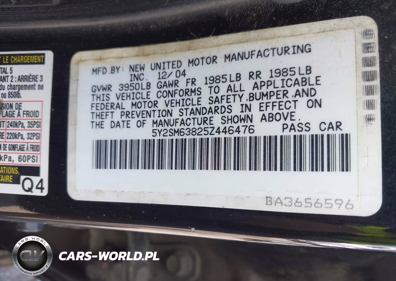2005 Pontiac Vibe VIN:5Y2SM63825Z446476 - 9