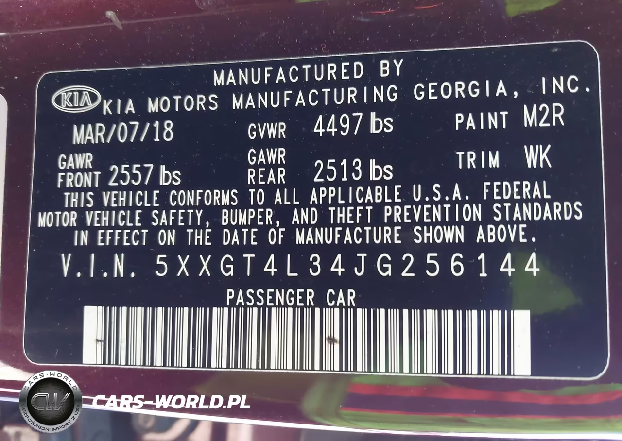 2018 Kia Optima Lx VIN:5XXGT4L34JG256144 - 9