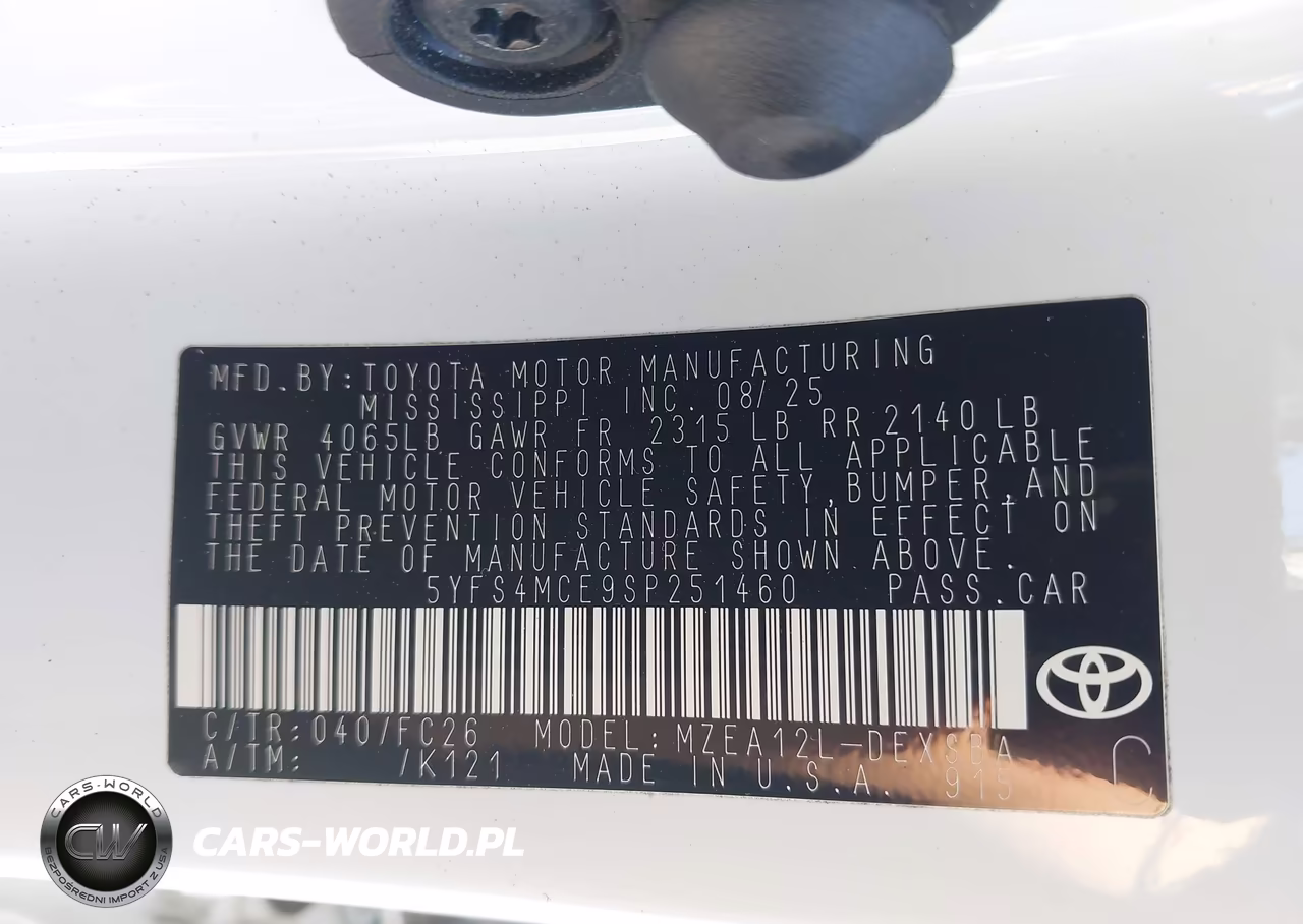 2025 Toyota Corolla Se VIN:5YFS4MCE9SP251460 - 9