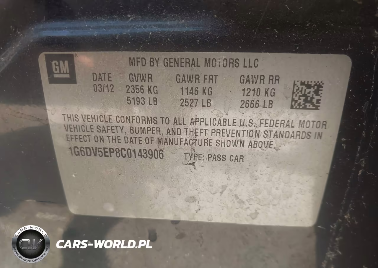 2012 Cadillac Cts-V VIN:1G6DV5EP8C0143906 - 9