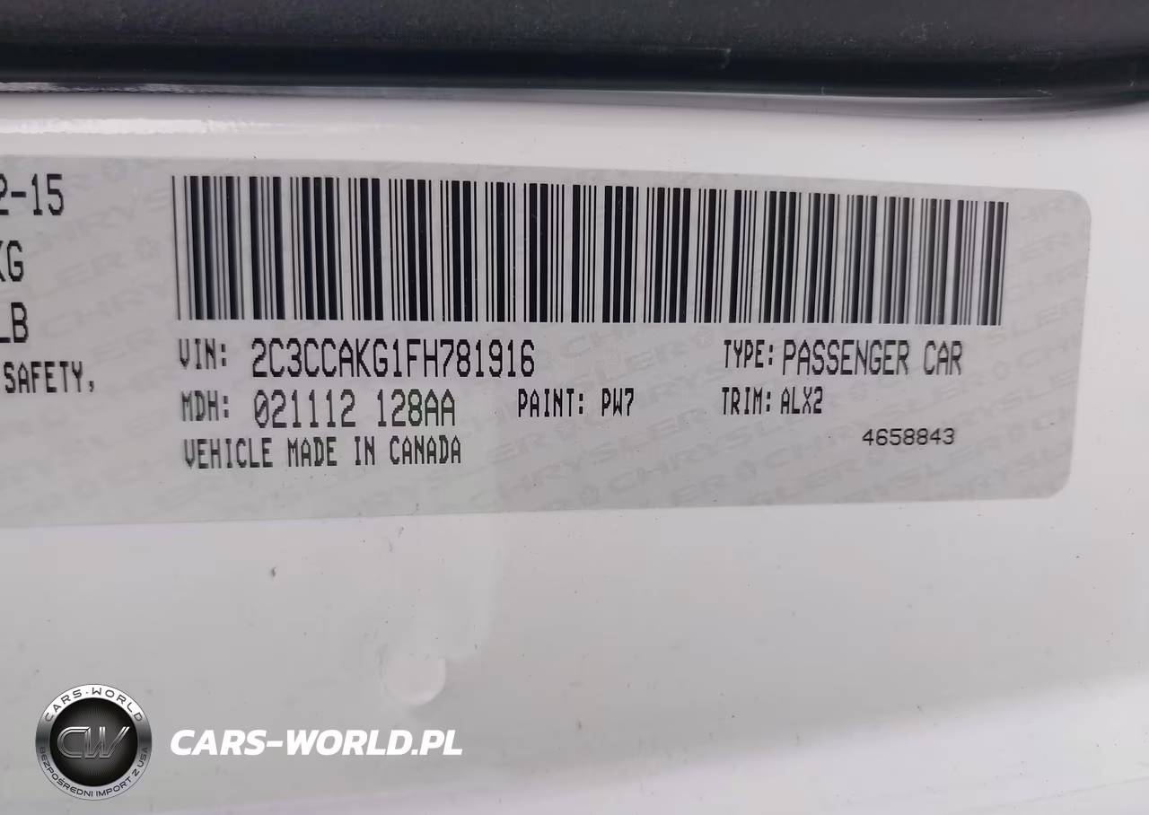 2015 Chrysler 300C Awd VIN:2C3CCAKG1FH781916 - 9