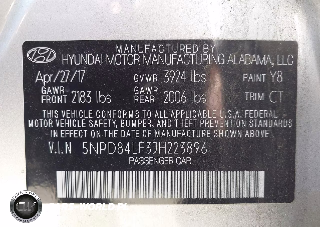 2018 Hyundai Elantra Sel VIN:5NPD84LF3JH223896 - 9