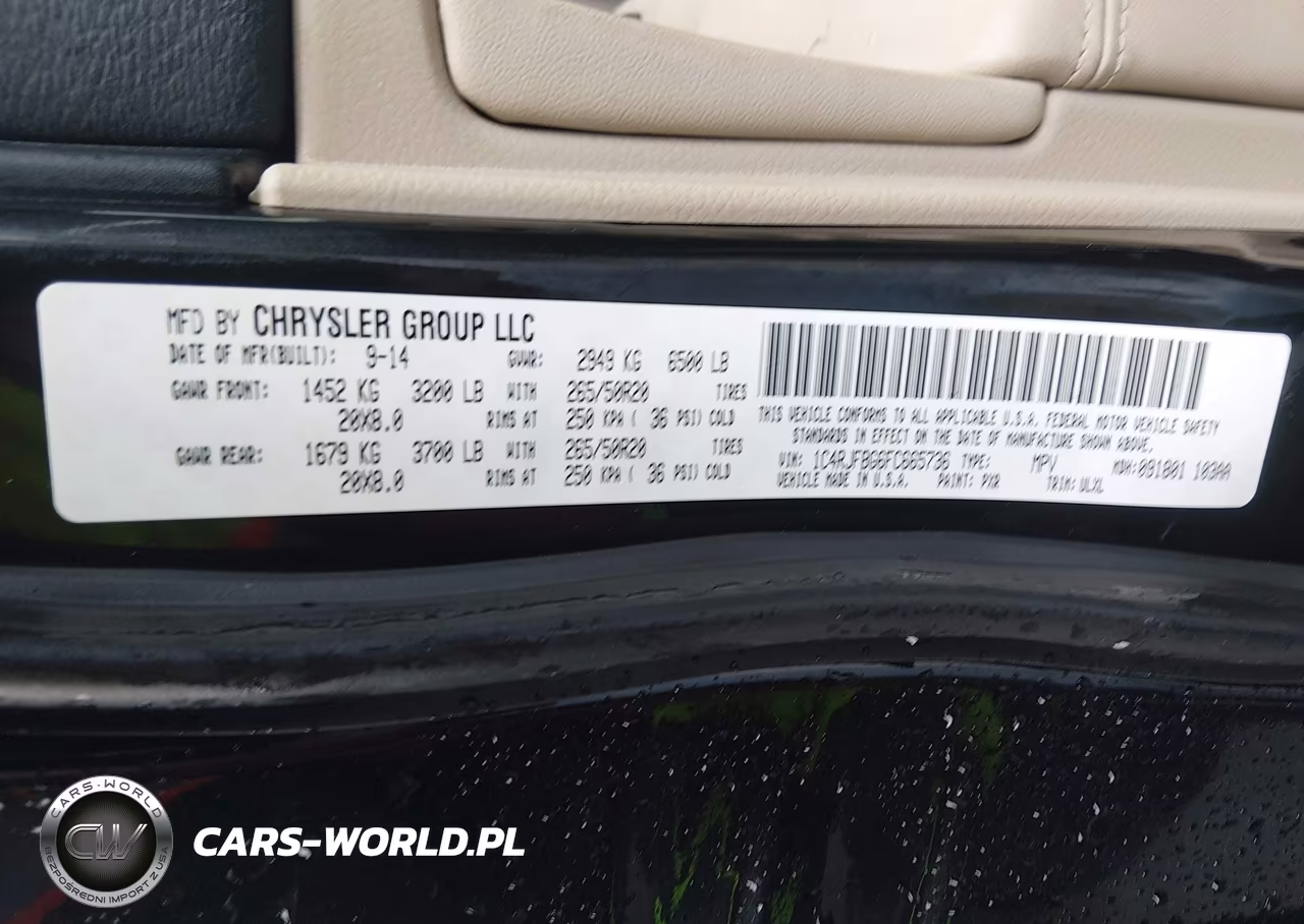 2015 Jeep Grand Cherokee Limited VIN:1C4RJFBG6FC665736 - 9