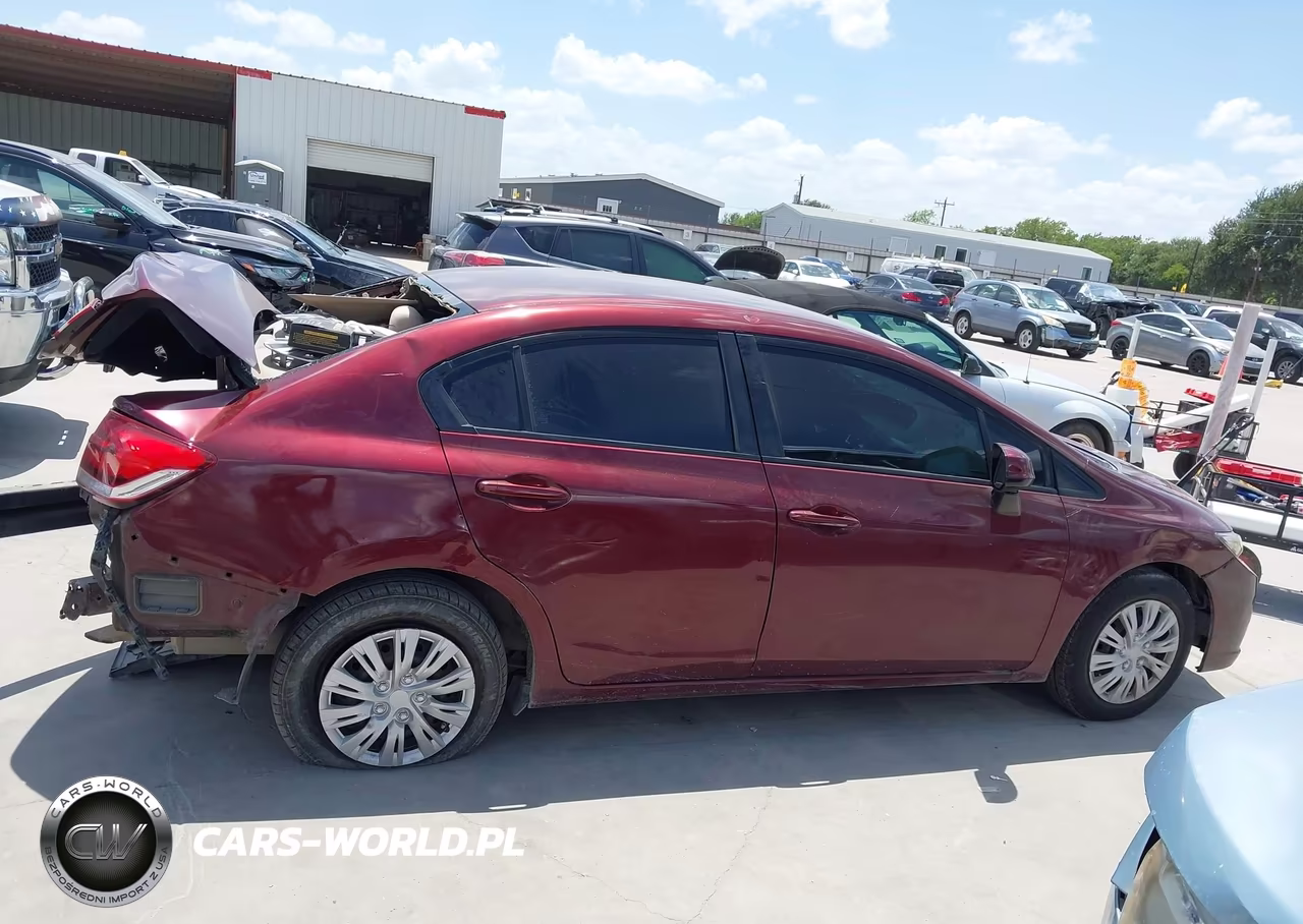 2013 Honda Civic Lx VIN:2HGFB2F54DH593187 - 14