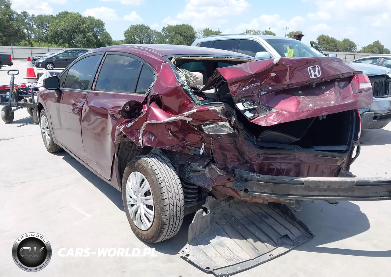 2013 Honda Civic Lx VIN:2HGFB2F54DH593187 - 3