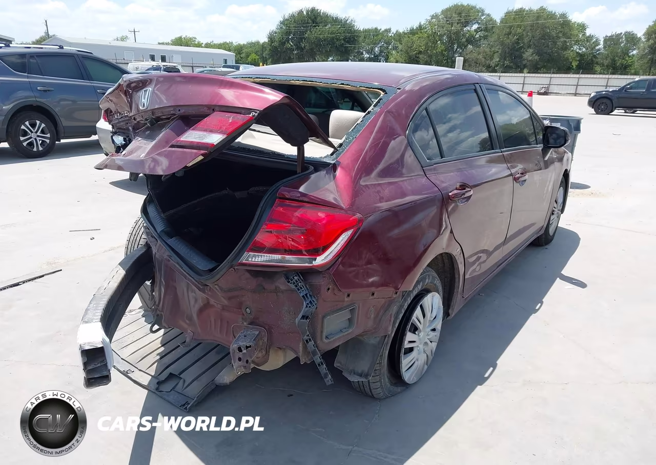 2013 Honda Civic Lx VIN:2HGFB2F54DH593187 - 4