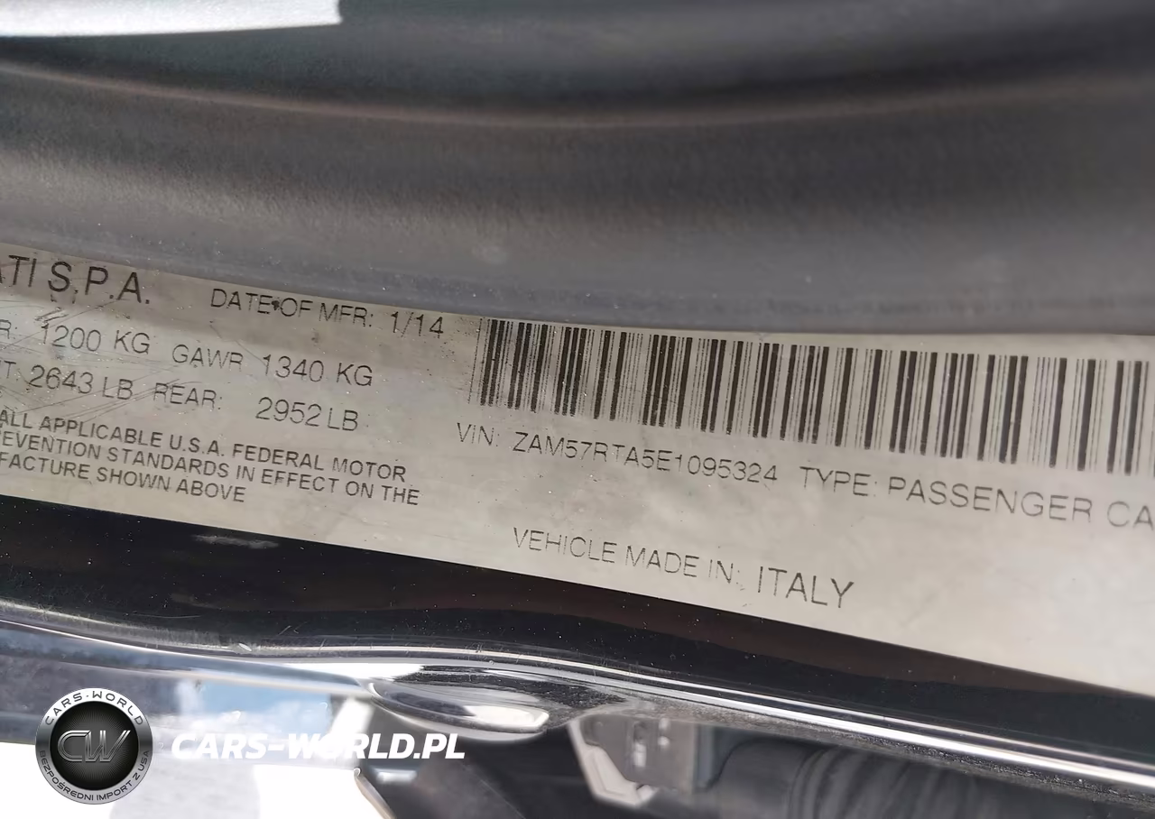 2014 Maserati Ghibli S Q4 VIN:ZAM57RTA5E1095324 - 9