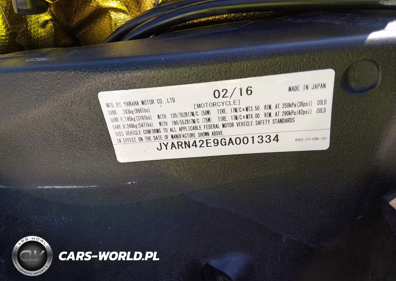 2016 Yamaha Yzfr1S VIN:JYARN42E9GA001334 - 10