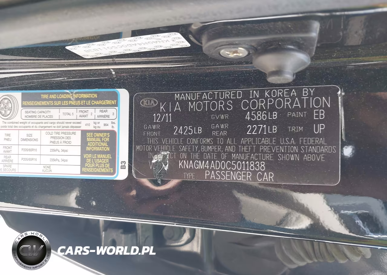 2012 Kia Optima Hybrid Ex VIN:KNAGM4AD0C5011838 - 9