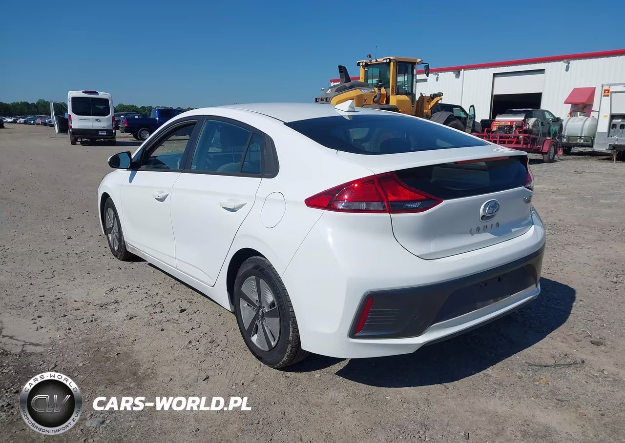 2021 Hyundai Ioniq Hybrid Blue VIN:KMHC65LC7MU245693 - 3