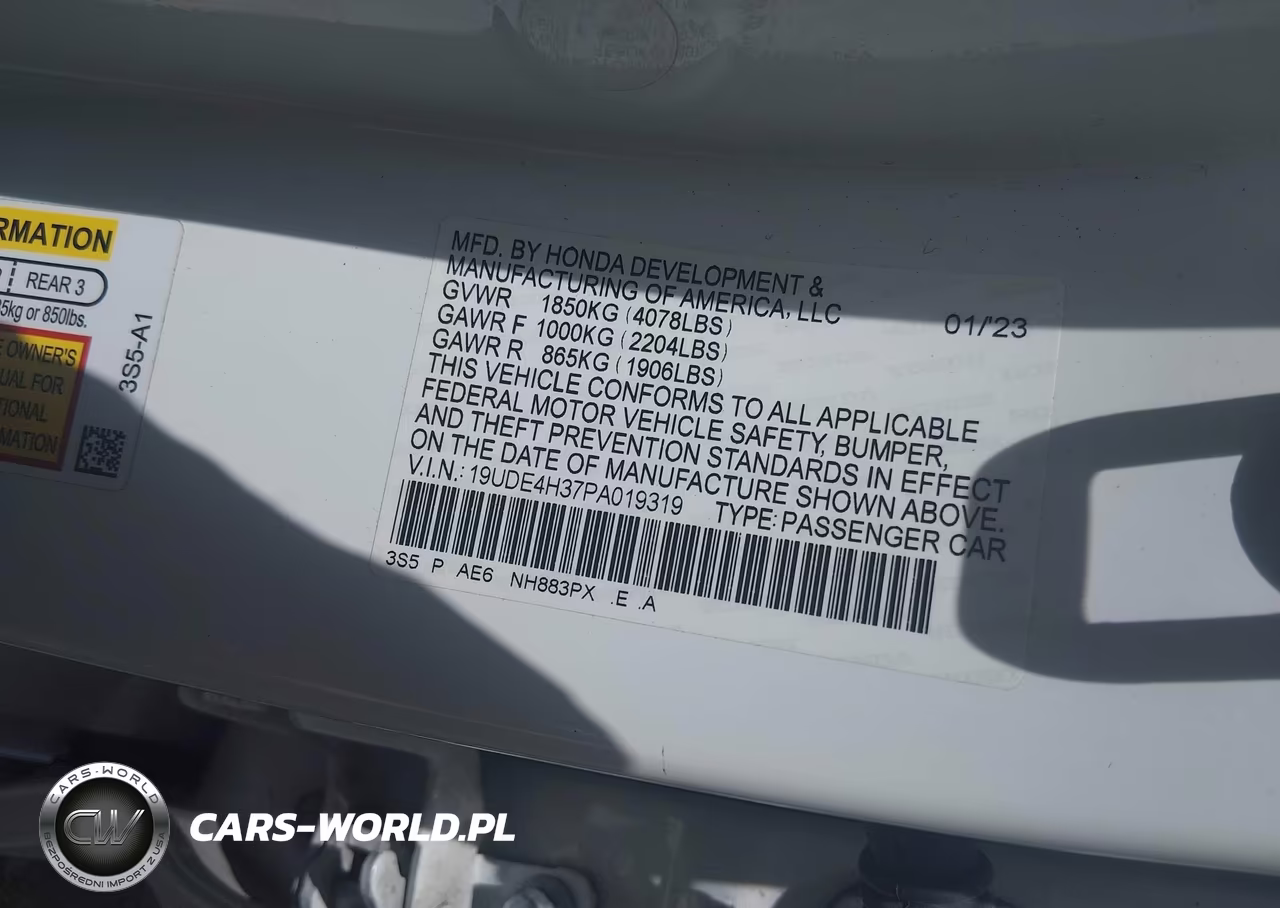 2023 Acura Integra A-Spec VIN:19UDE4H37PA019319 - 9