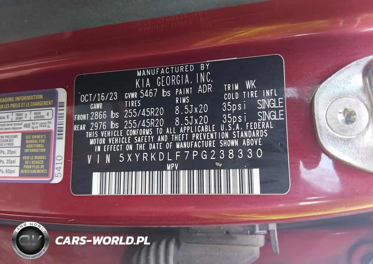 2023 Kia Sorento Sx Prestige VIN:5XYRKDLF7PG238330 - 9
