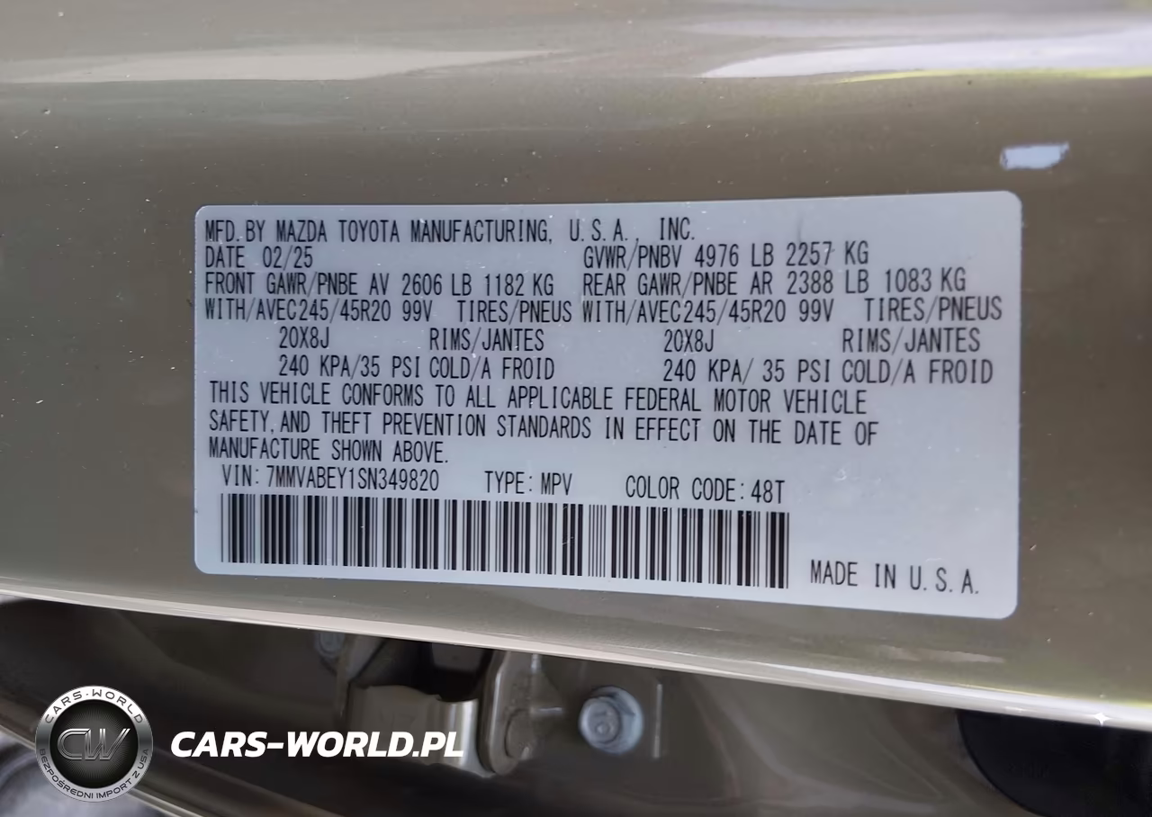 2025 Mazda Cx-50 2.5 Turbo Premium Plus Package VIN:7MMVABEY1SN349820 - 9