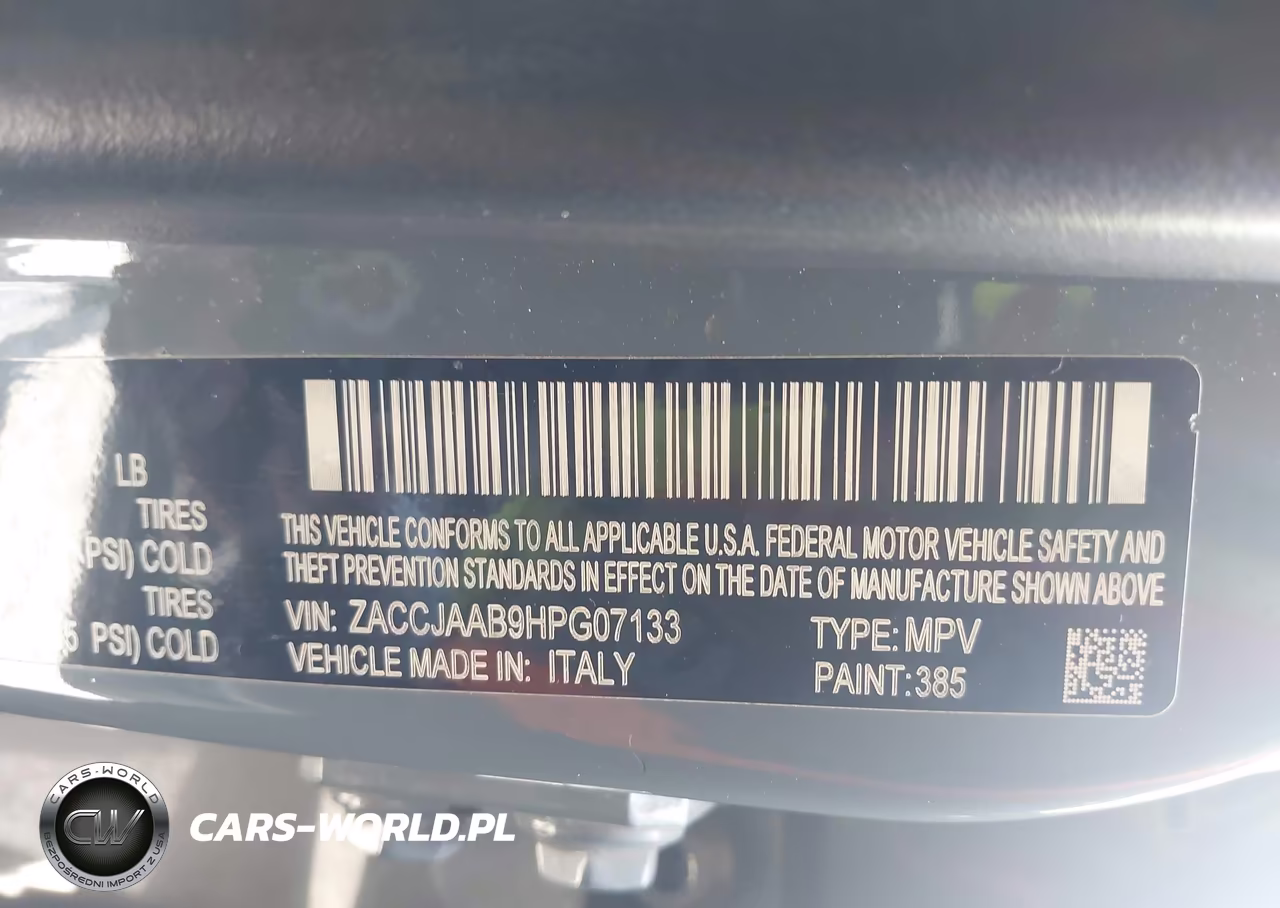 2017 Jeep Renegade Sport VIN:ZACCJAAB9HPG07133 - 9