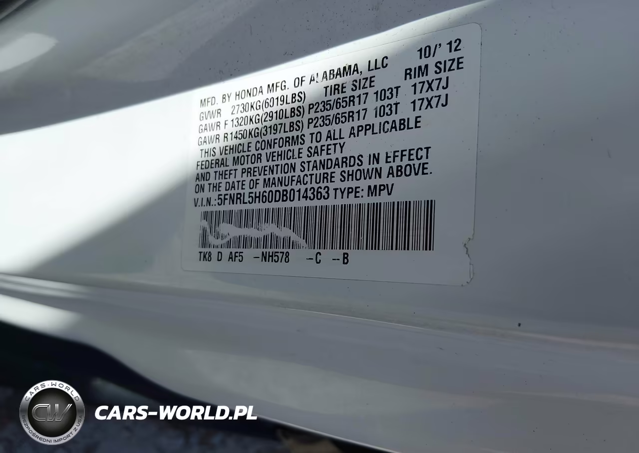 2013 Honda Odyssey Ex-L VIN:5FNRL5H60DB014363 - 9