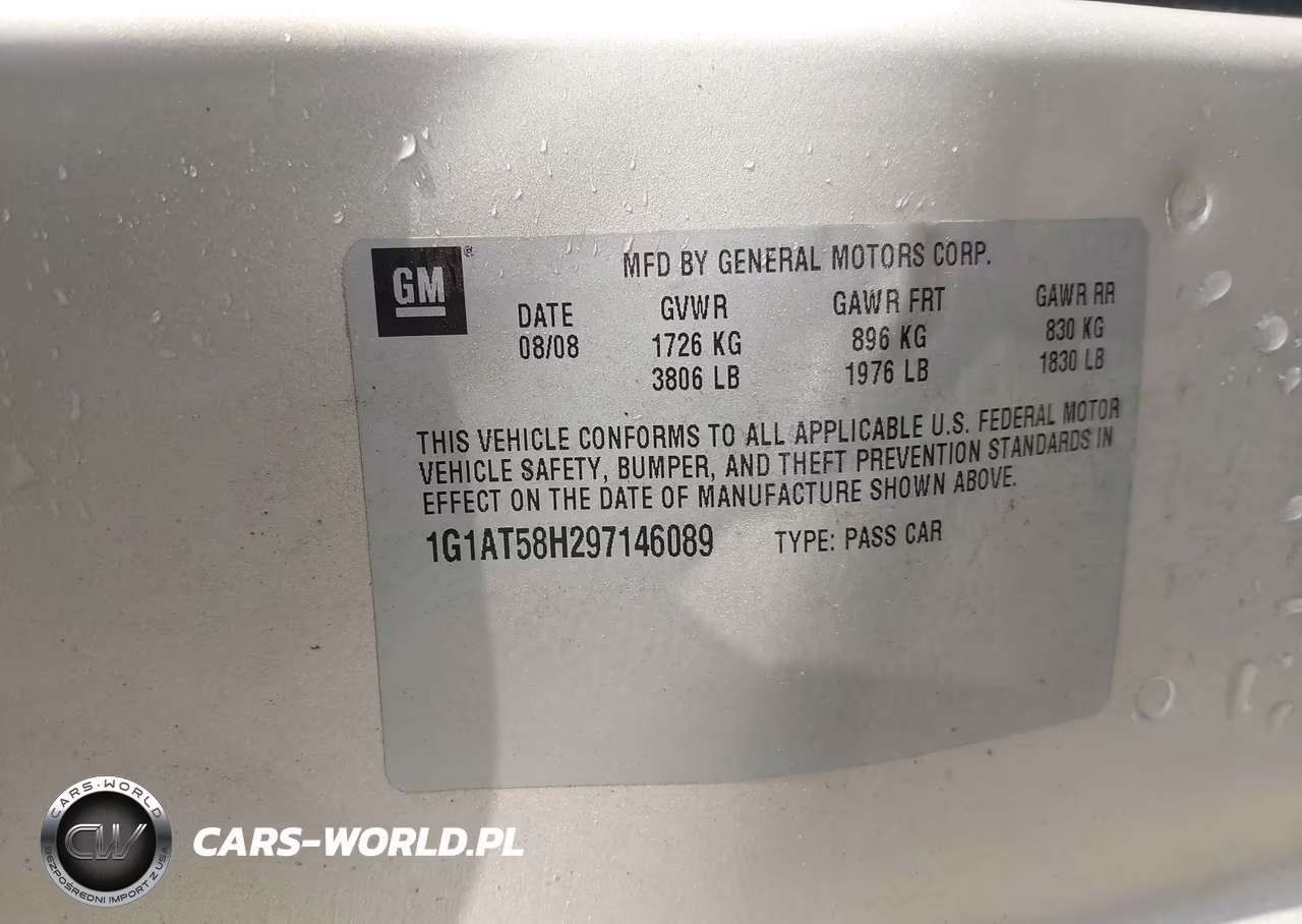 2009 Chevrolet Cobalt Lt VIN:1G1AT58H297146089 - 9
