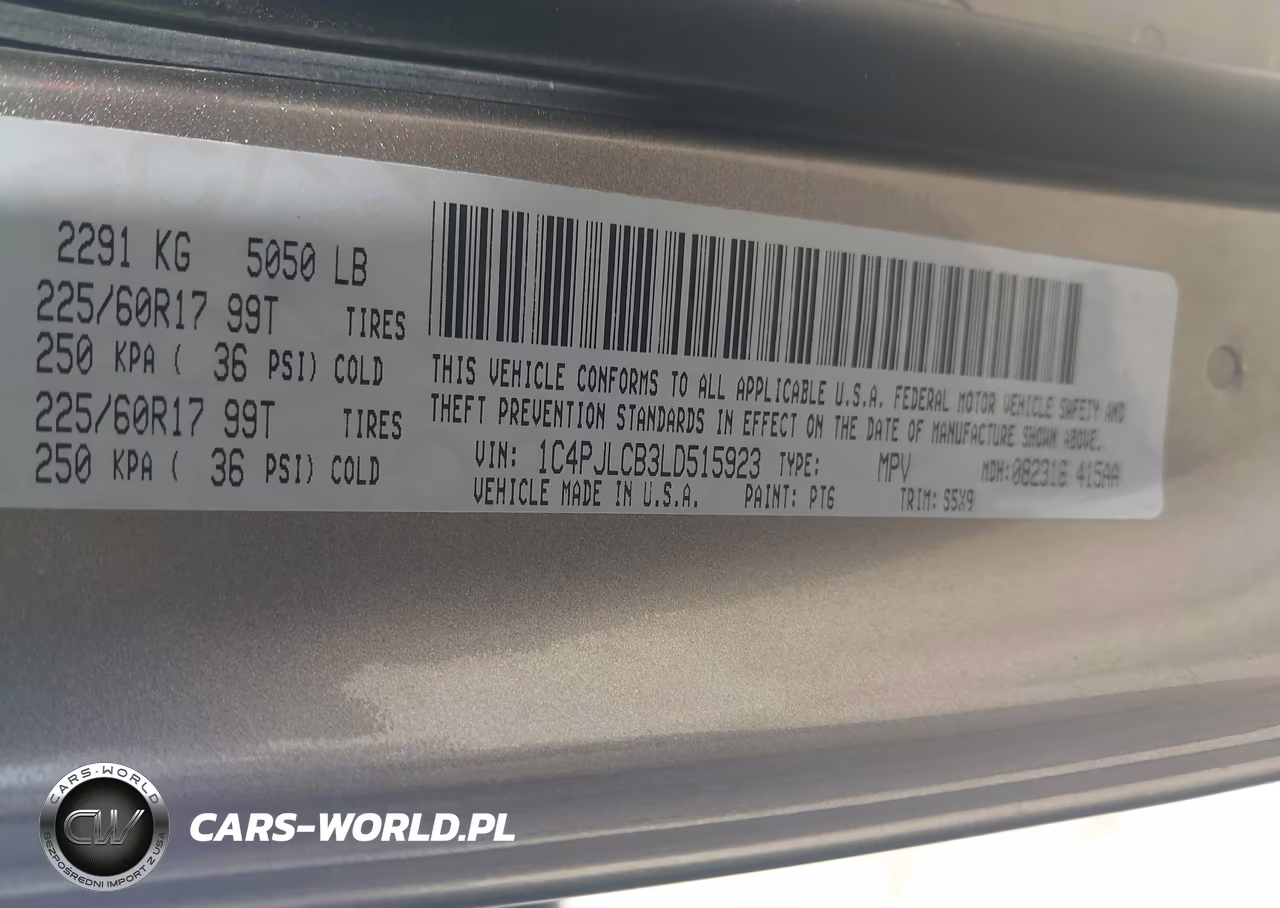 2020 Jeep Cherokee Latitude Fwd VIN:1C4PJLCB3LD515923 - 9