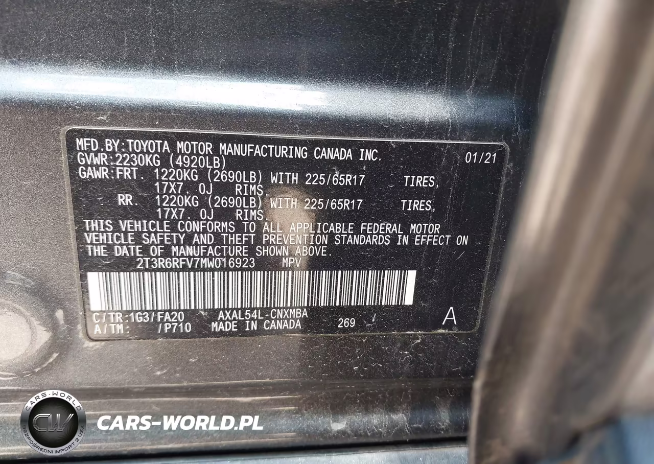 2021 Toyota Rav4 Xle Hybrid VIN:2T3R6RFV7MW016923 - 9