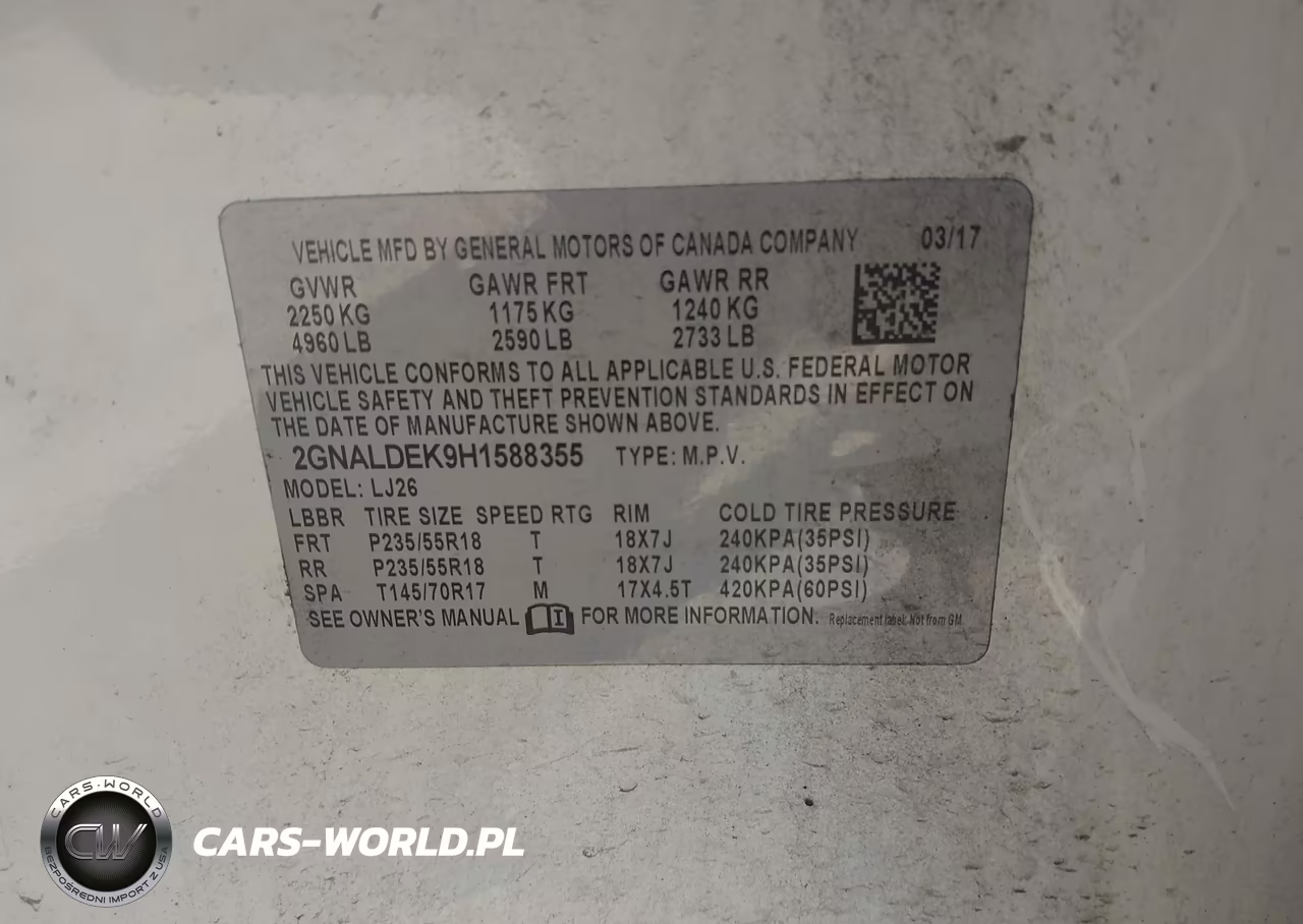 2017 Chevrolet Equinox Premier VIN:2GNALDEK9H1588355 - 9
