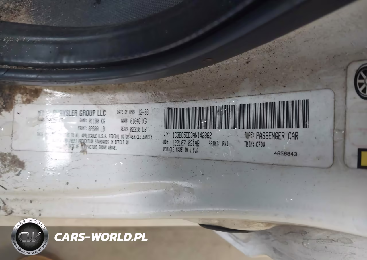 2010 Chrysler Sebring Touring VIN:1C3BC5ED3AN142862 - 9