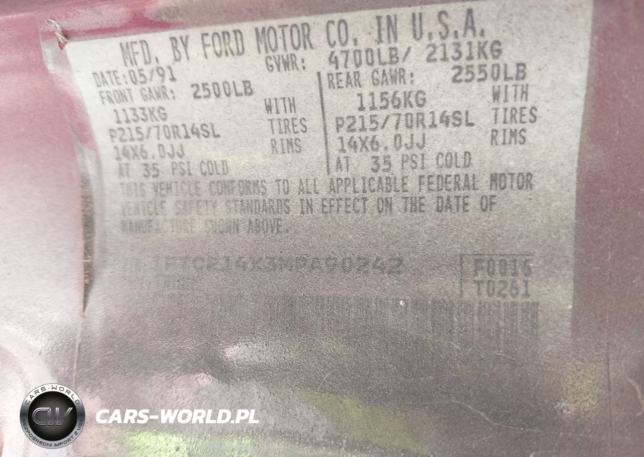 1991 Ford Ranger Super Cab VIN:1FTCR14X3MPA90242 - 9