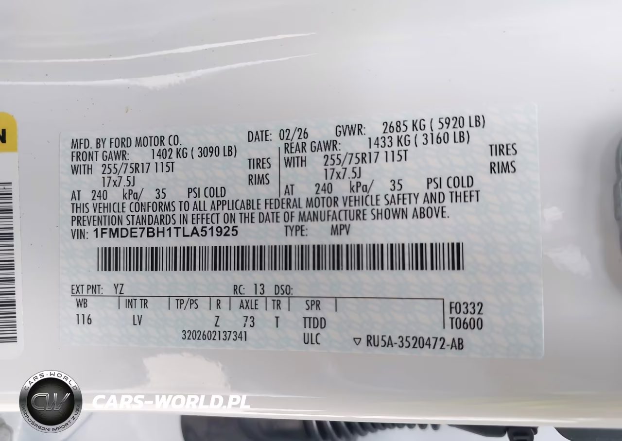 2026 Ford Bronco Big Bend VIN:1FMDE7BH1TLA51925 - 9