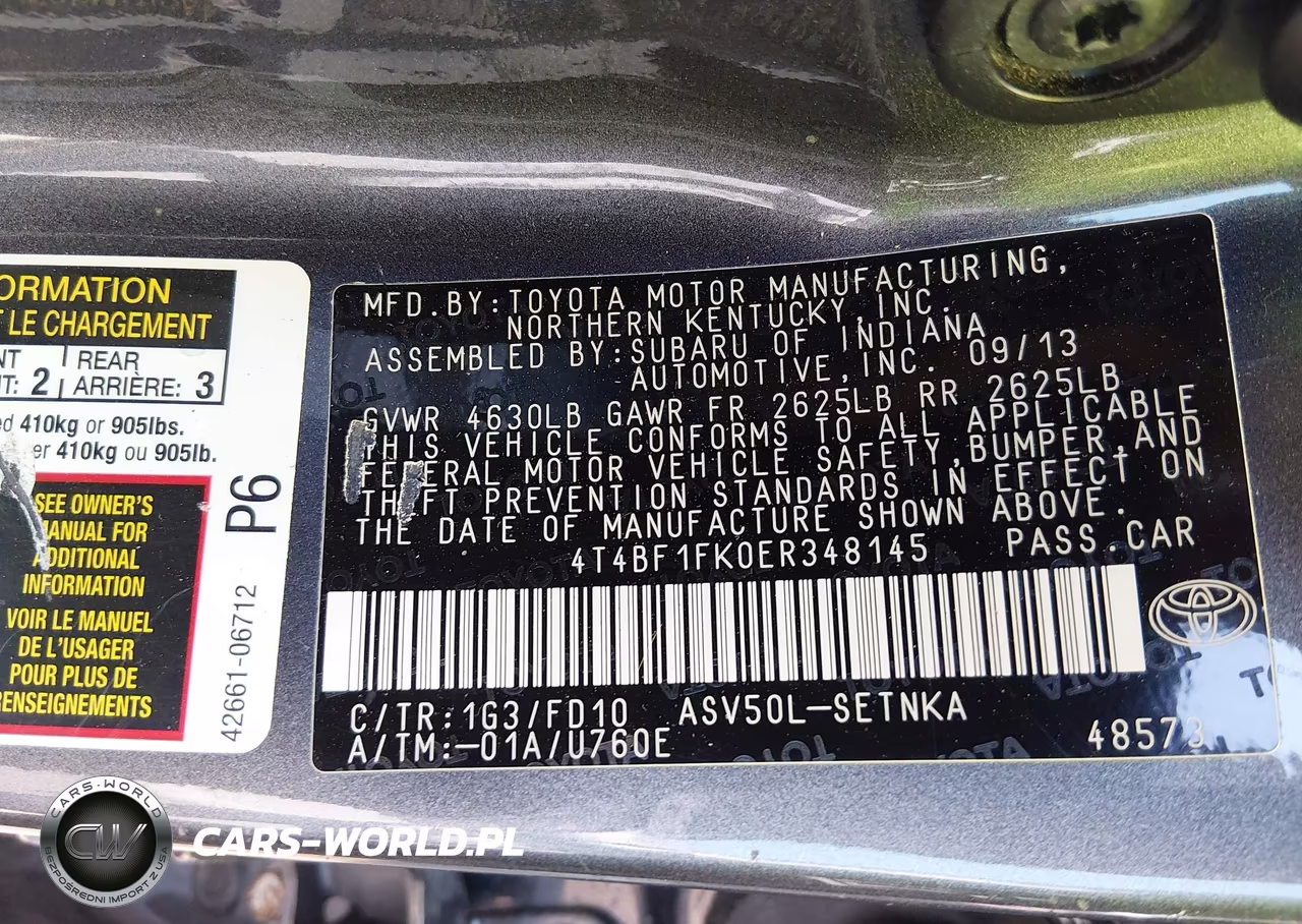 2014 Toyota Camry Le VIN:4T4BF1FK0ER348145 - 9