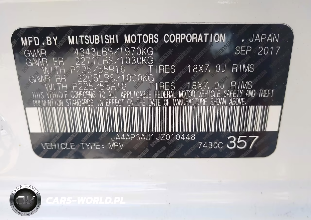 2018 Mitsubishi Outlander Sport 2.0 Es VIN:JA4AP3AU1JZ010448 - 9