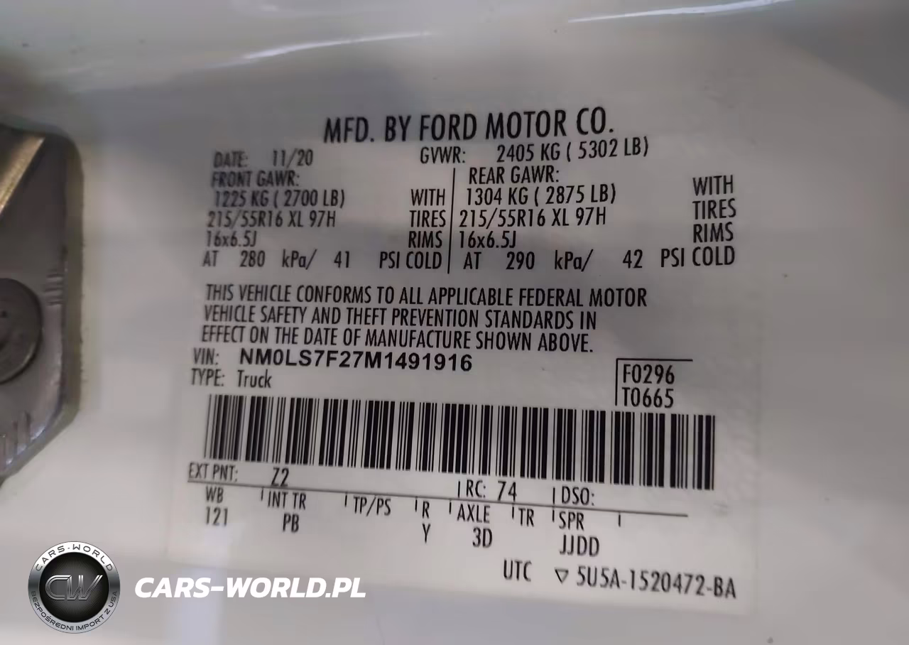 2021 Ford Transit Connect Xlt VIN:NM0LS7F27M1491916 - 9