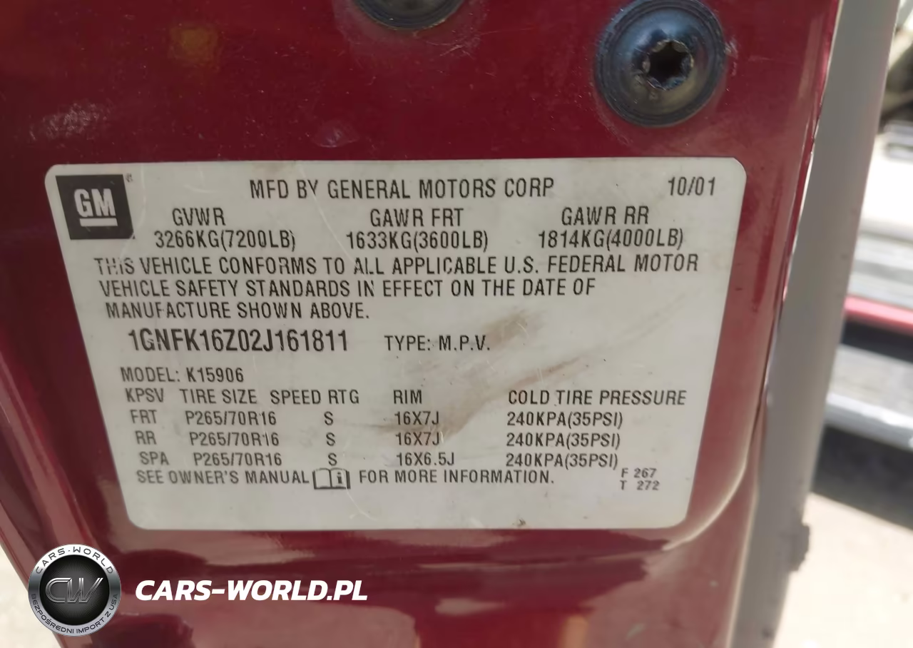 2002 Chevrolet Suburban 1500 Lt VIN:1GNFK16Z02J161811 - 9