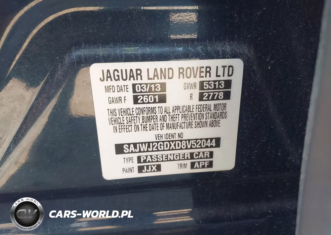 2013 Jaguar Xj Xjl Portfolio VIN:SAJWJ2GDXD8V52044 - 9