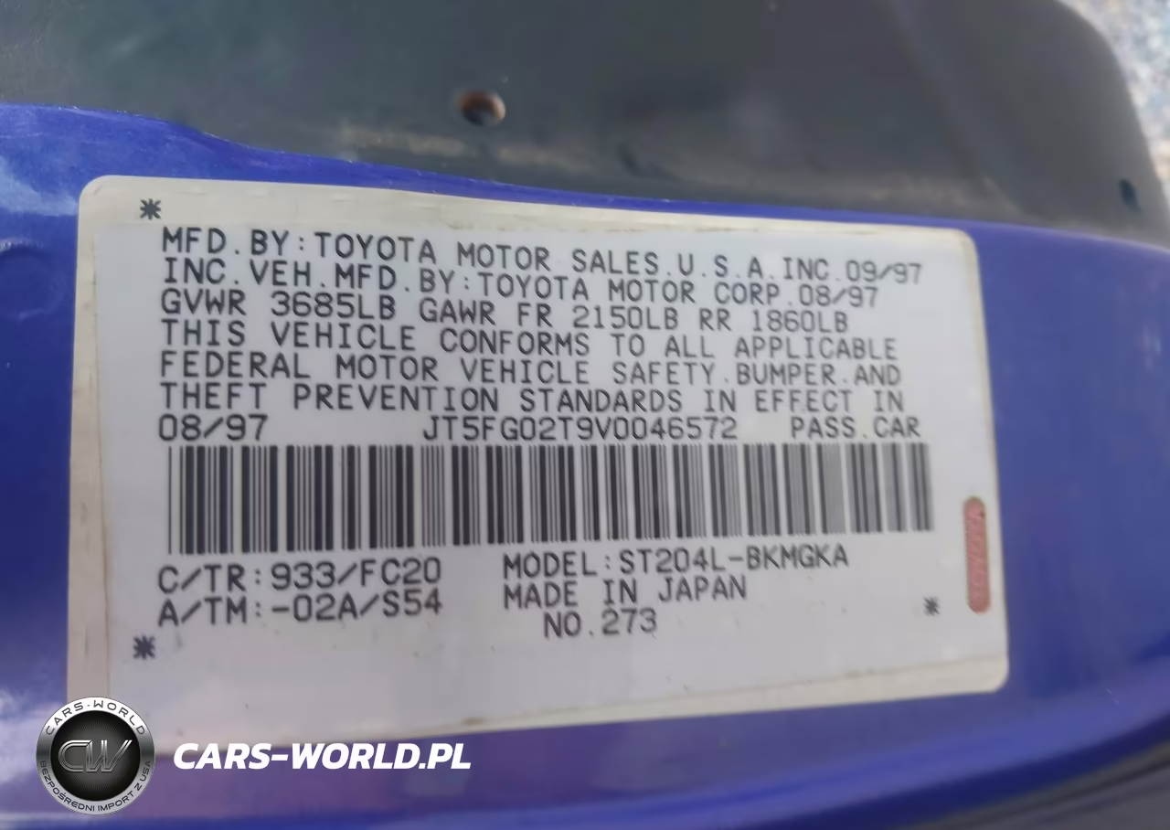 1997 Toyota Celica Gt VIN:JT5FG02T9V0046572 - 9