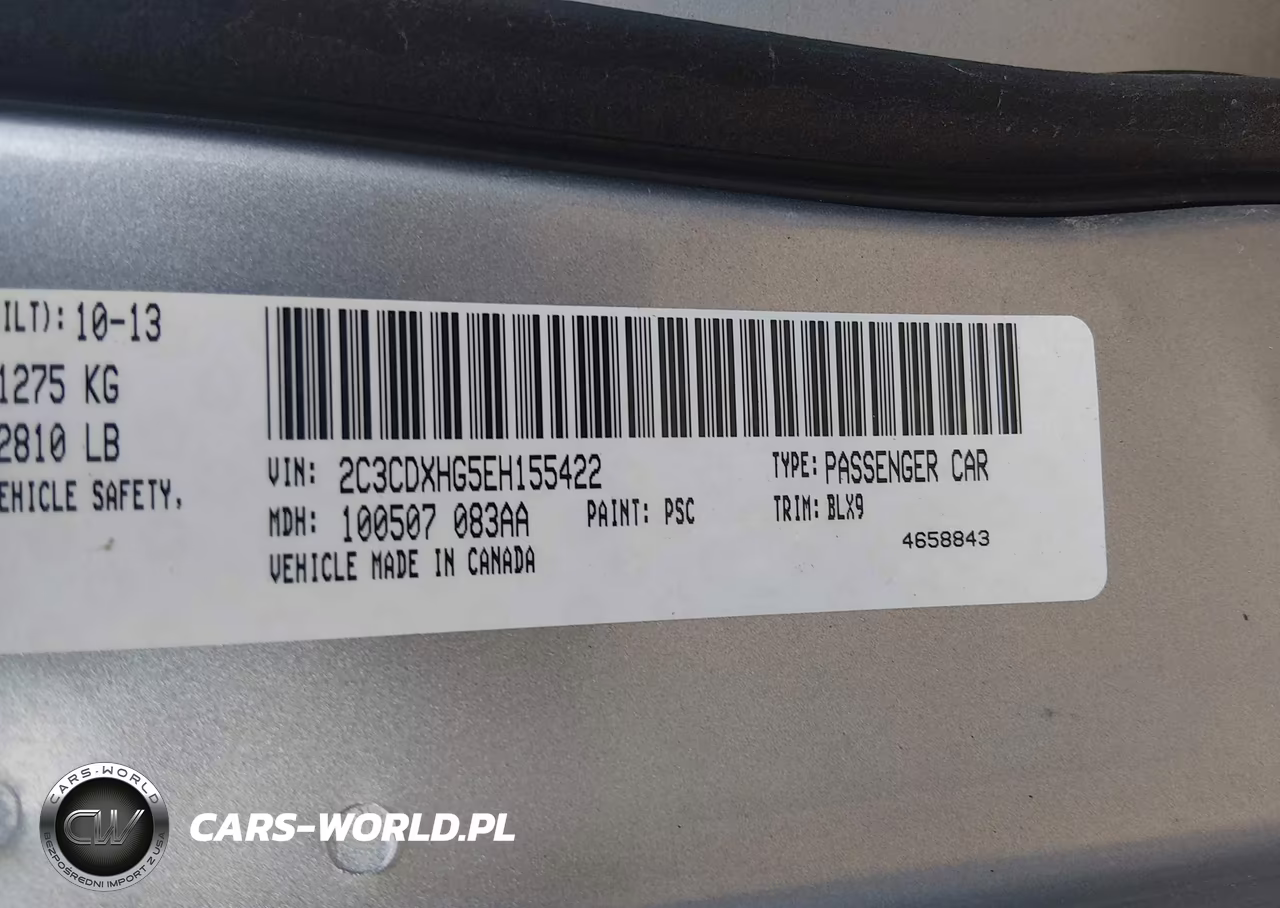 2014 Dodge Charger Sxt Plus VIN:2C3CDXHG5EH155422 - 9